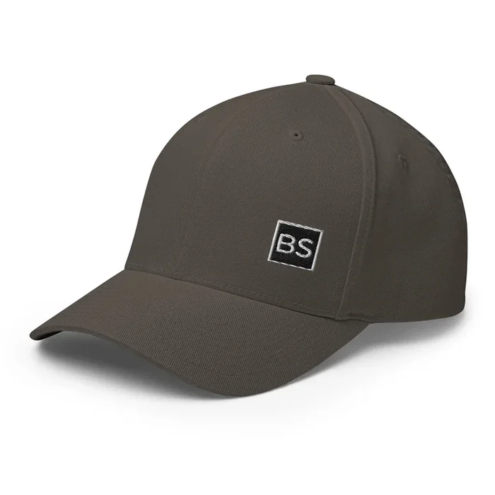 Black Square Golf Structured Flexfit Hat