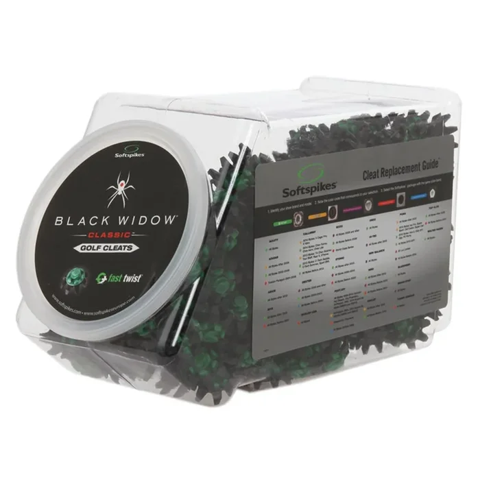 Black Widow Fast Twist Golf Cleats – 400 Count Bowl