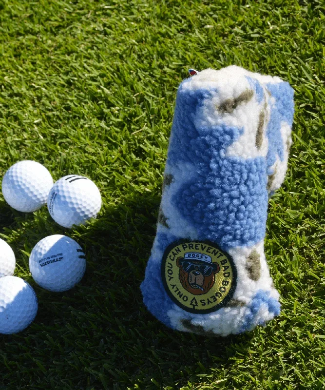 Bogey Sherpa Blade Headcover – Tribal Blue – North Coast Golf Co