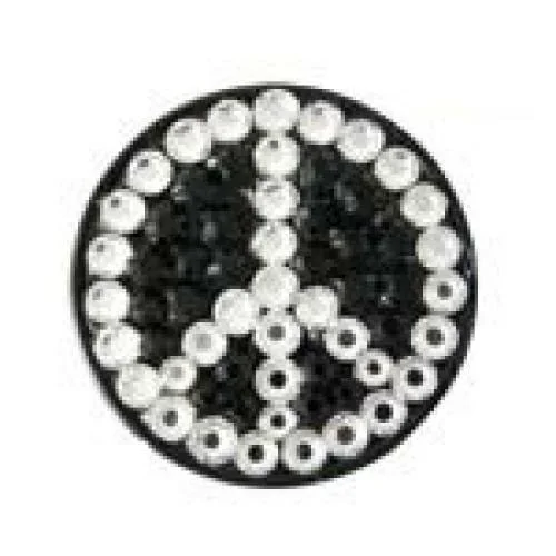 Bonjoc: Ball Marker & Hat Clip – Peace Black
