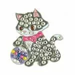 Bonjoc: Ball Marker & Hat Clip – Seema Sparkle Line – “Juicy -Prada” Cat