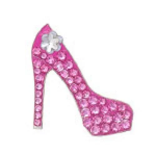 Bonjoc: Ball Marker & Hat Clip – Seema Sparkle Line – PINK STILETTO