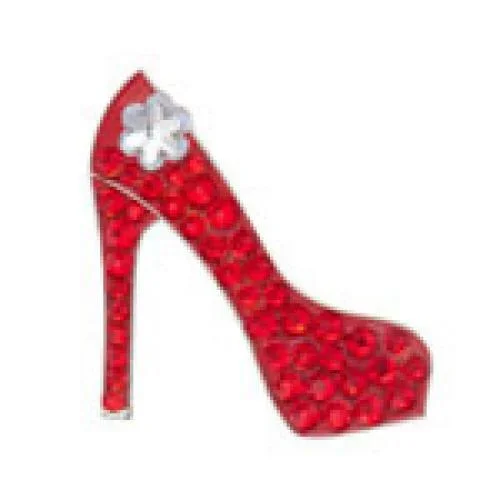 Bonjoc: Ball Marker & Hat Clip – Seema Sparkle Line – RED STILETTO