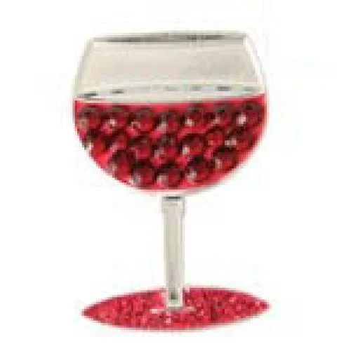 Bonjoc: Ball Marker & Hat Clip – Wine Glass Cabernet