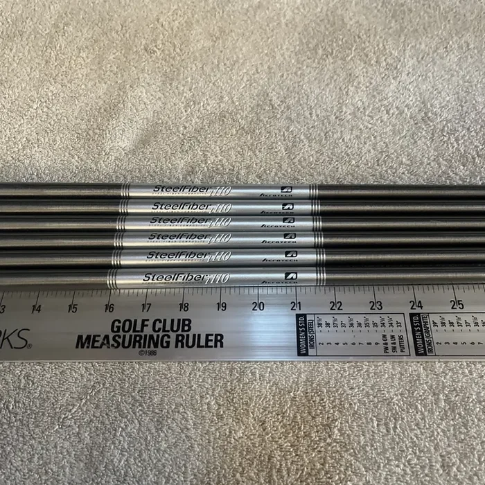 Brand New (6) Aerotech SteelFiber i110 X-Stiff Flex Iron Shafts, Ships Today!