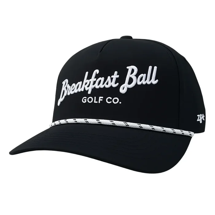 Breakfast Ball Black Performance Snapback