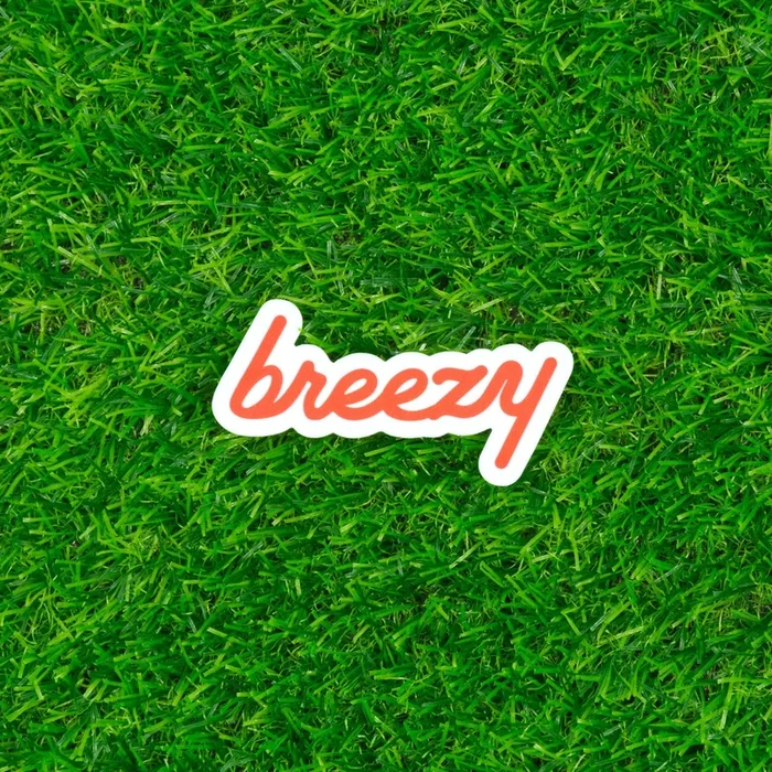 Breezy Logo Sticker (Red)