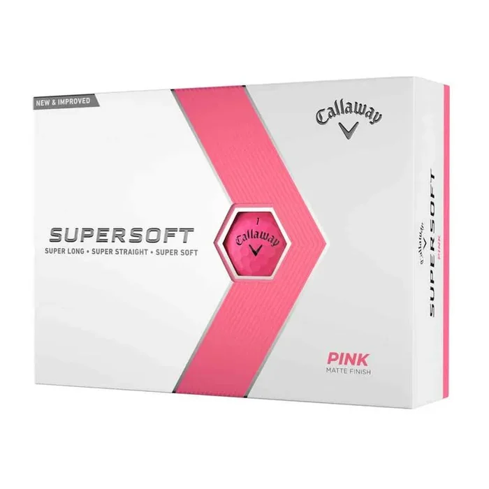 Callaway 2023 Supersoft Golf Balls – MATTE PINK