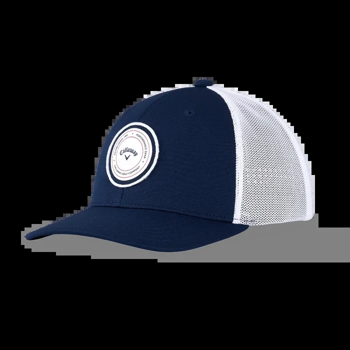 Callaway 2024 Playing Through Navy Trucker Hat Performance Snapback One Size