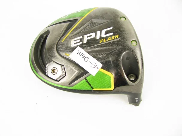 Callaway Epic Flash Driver 9 degree HEAD ONLY Has DENT #318-1-1223
