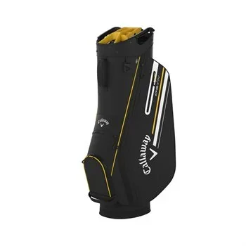 Callaway Golf 2024 Chevron 14 Cart Bag 14 Way Top – Black Goldenrod
