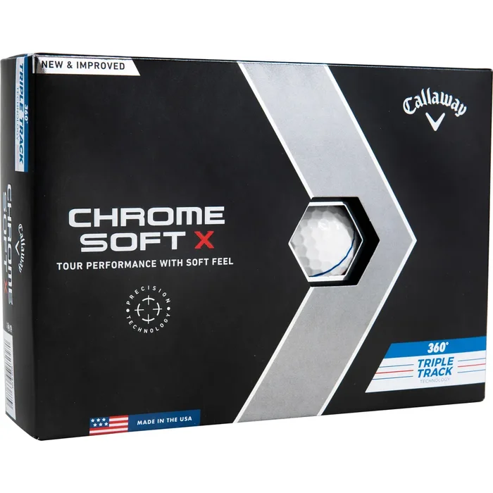 Callaway Golf Chrome Soft X 360 Triple Track Golf Balls