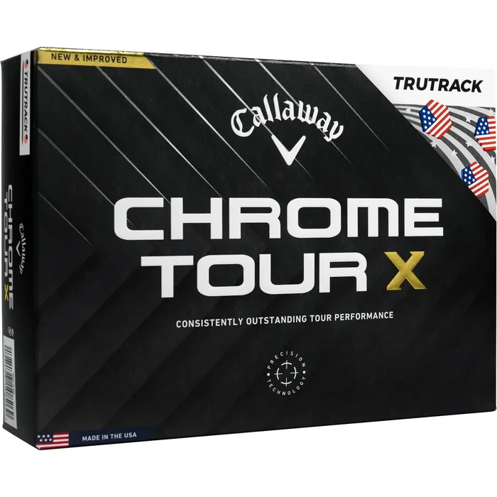 Callaway Golf Chrome Tour X USA TruTrack Golf Balls