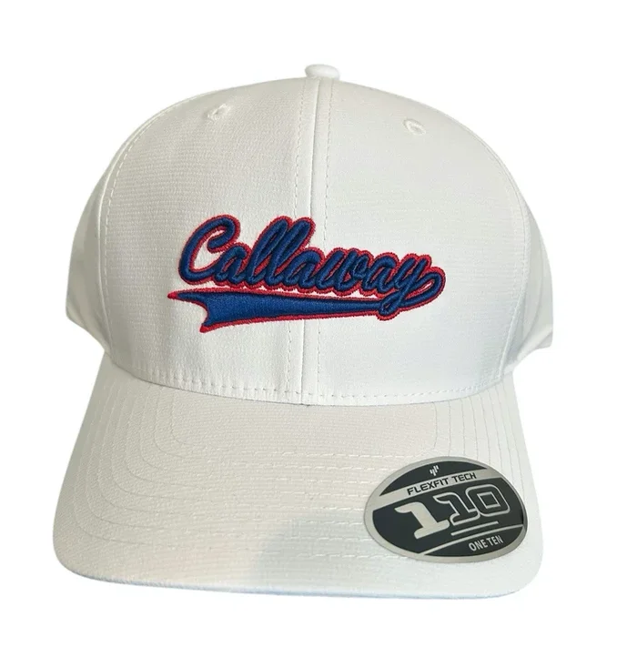 Callaway Golf Tempo Collection Snapback Hat Cap Spellout Script White