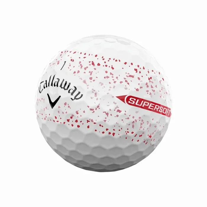 Callaway Supersoft Splatter 360 Golf Balls – Red