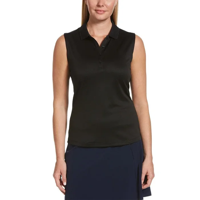 Callaway Women’s Solid Knit Sleeveless Golf Polo