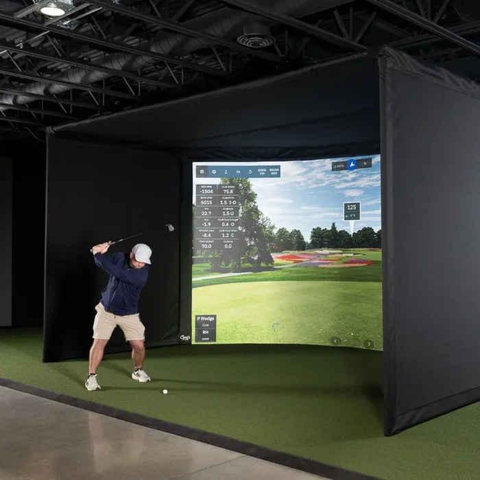 Carl’s Place Curved Golf Simulator Enclosure Kit