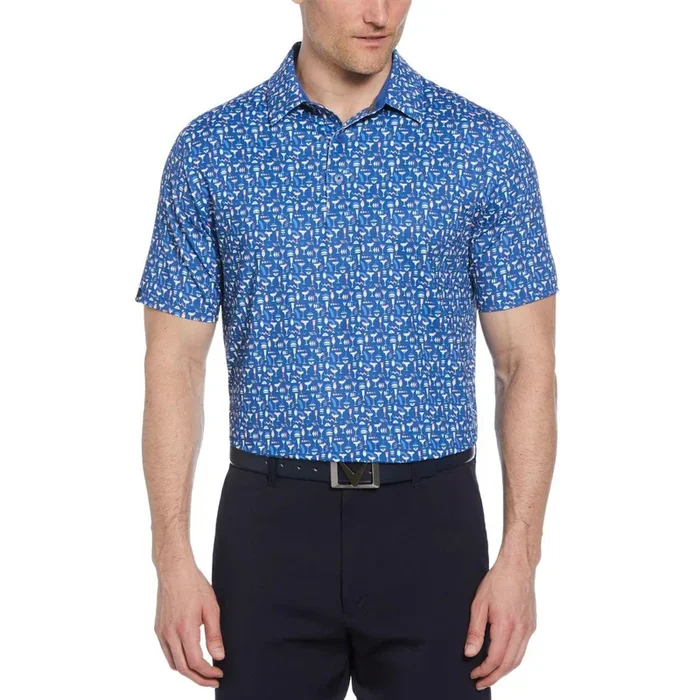 Cocktail Print Polo