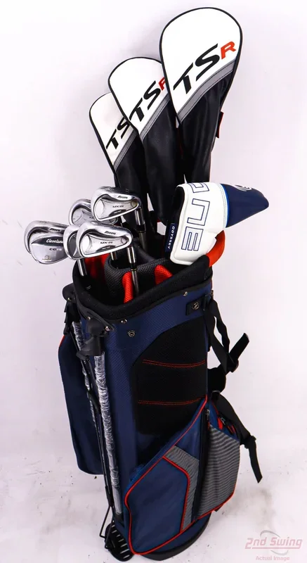 Complete Set of Men’s Orlimar Callaway Mizuno Cleveland Ping Golf Clubs + Datrek Stand Bag – Right Hand Regular Flex Graphite Shafts (D-82440479214)