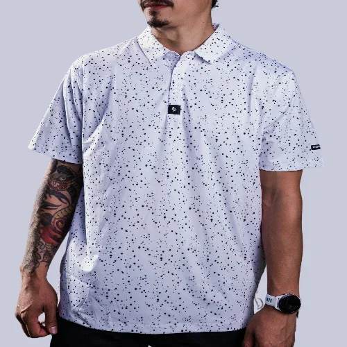 Cosmic Sprinkle White Polo