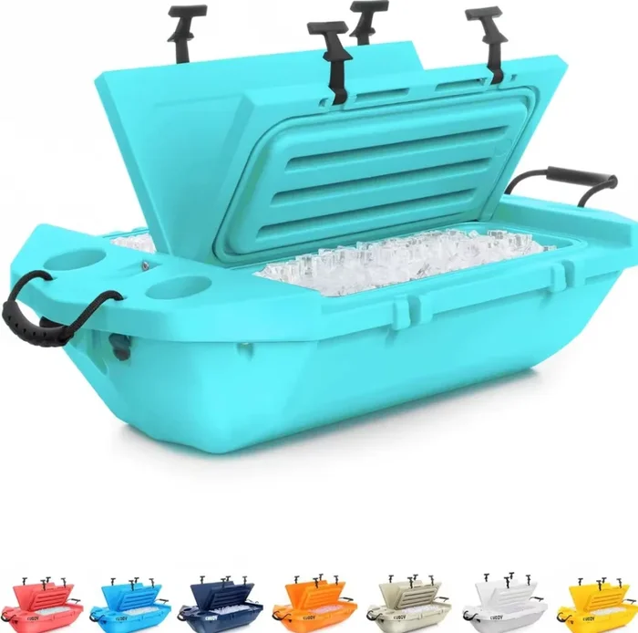 Cuddy Floating Cooler and Dry Storage Vessel – 40QT Amphibious Hard Shell Design – Multiple Color Options