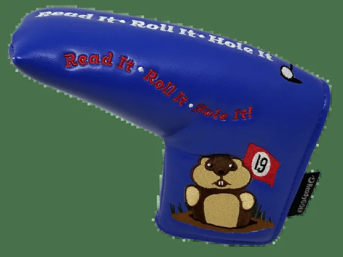 Dancing Gopher Blue Embroidered Putter Cover by ReadyGOLF – Blade