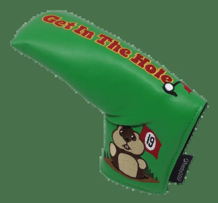 Dancing Gopher Green Embroidered Putter Cover by ReadyGolf – Blade
