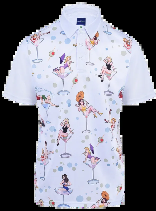 Dirty Martinis Mens Golf Polo Shirt by ReadyGOLF