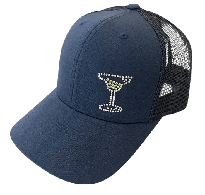 Dolly Mama: Ladies Crystal Kourtney Trucker Hat – Margarita Glass