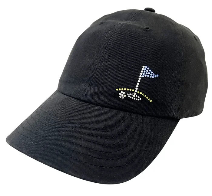 Dolly Mama: Ladies Rachel Cap – Crystal Golf Green Flag