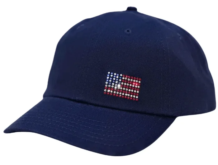 Dolly Mama: Ladies Rachel Cap – Crystal USA Flag