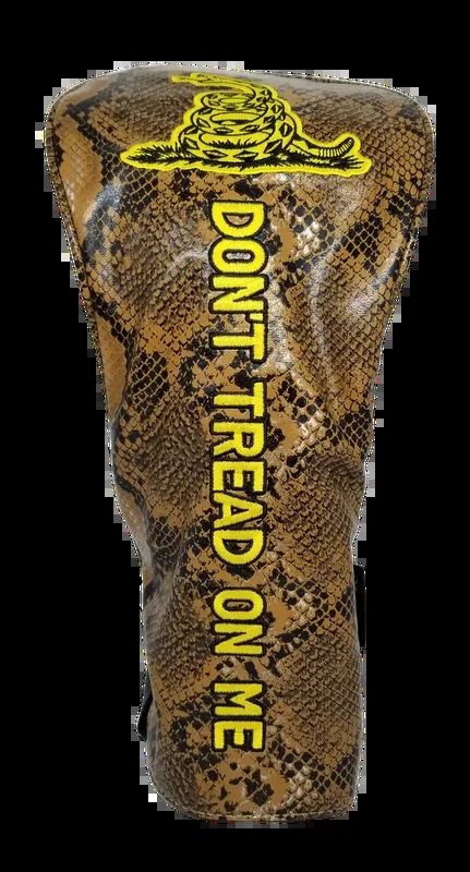 Don’t Tread On Me Embroidered Snakeskin Driver Headcover by ReadyGOLF