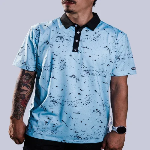 Drip Blue Polo