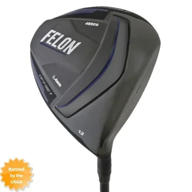 DTG FELON 2.4 OFFSET ILLEGAL GOLF DRIVER, 485cc, Hot Face, Custom Built!