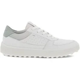 ECCO Womens Tray Golf Shoes – White/White/Ice Flower/Delicacy