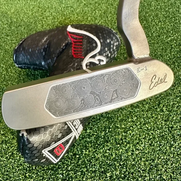 Edel E-1 – Weld Neck Face Balance Putter – Damascus Insert – PVD Finish – 34”