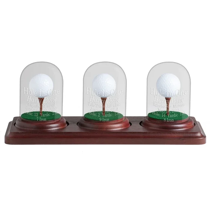 Eureka Golf: 3 Holes in One Glass Dome Display