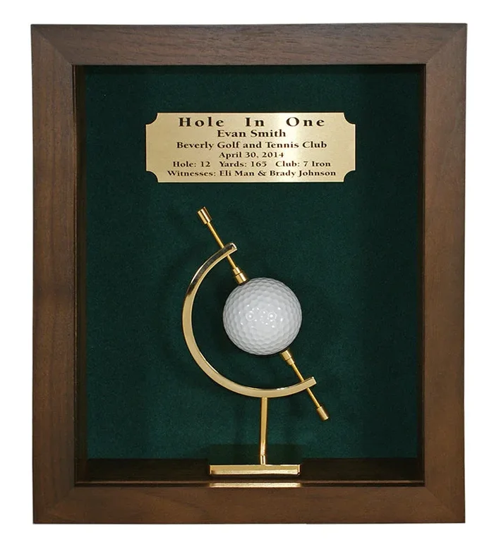 Eureka Golf: Hole-In-One Shadow Box with Caliper
