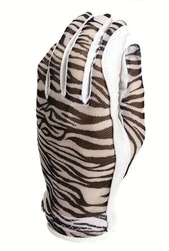 Evertan: Women’s Tan Through Golf Glove – Zebra