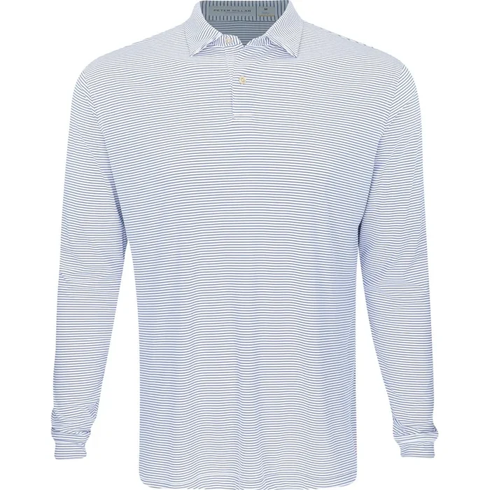 Featherweight Long Sleeve Stripe Polo