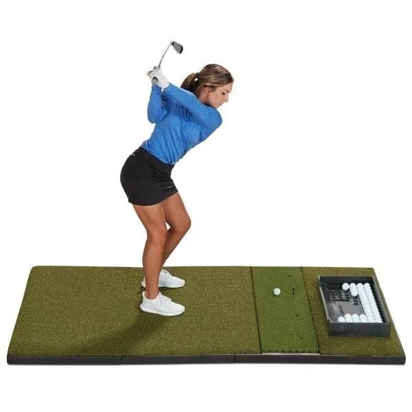 Fiberbuilt Launch Monitor Studio Golf Mat – 4′ x 7′ Single Sided