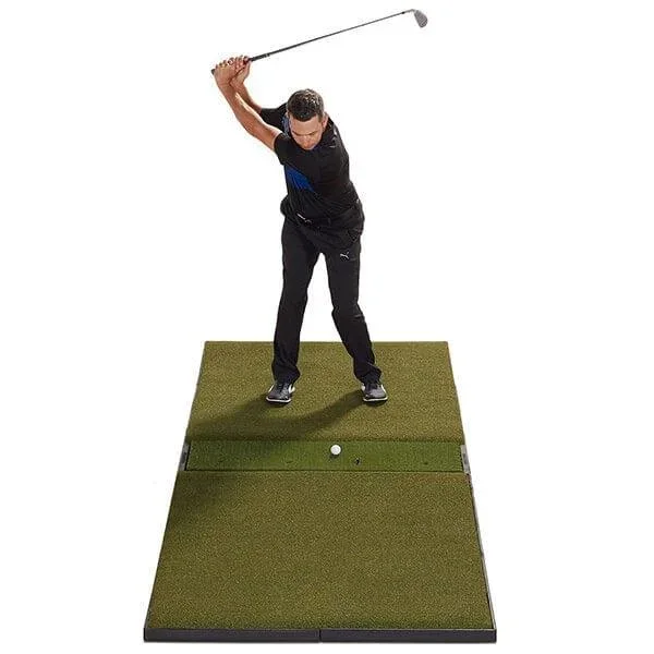 Fiberbuilt Launch Monitor Studio Golf Mat – 4′ x 9′ Center Hitting