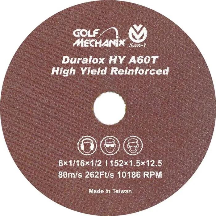 Fiberglass Reinforced High Strength 6″ x 1/2″ Cut Off Wheel
