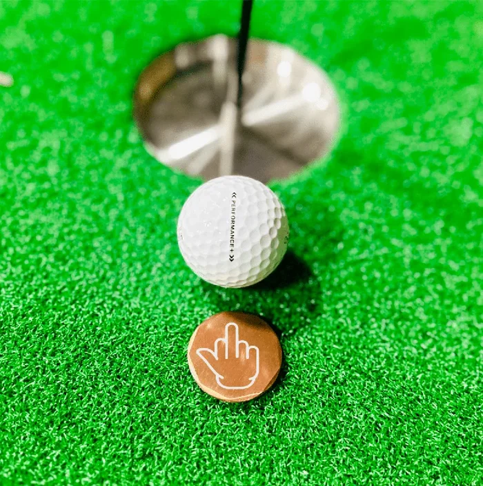 Flipping the Bird Golf Ball Marker
