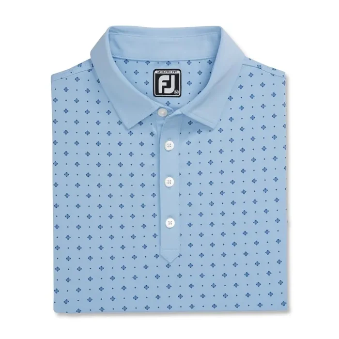 FootJoy Men’s Deco Print Polo 24 – Light Blue