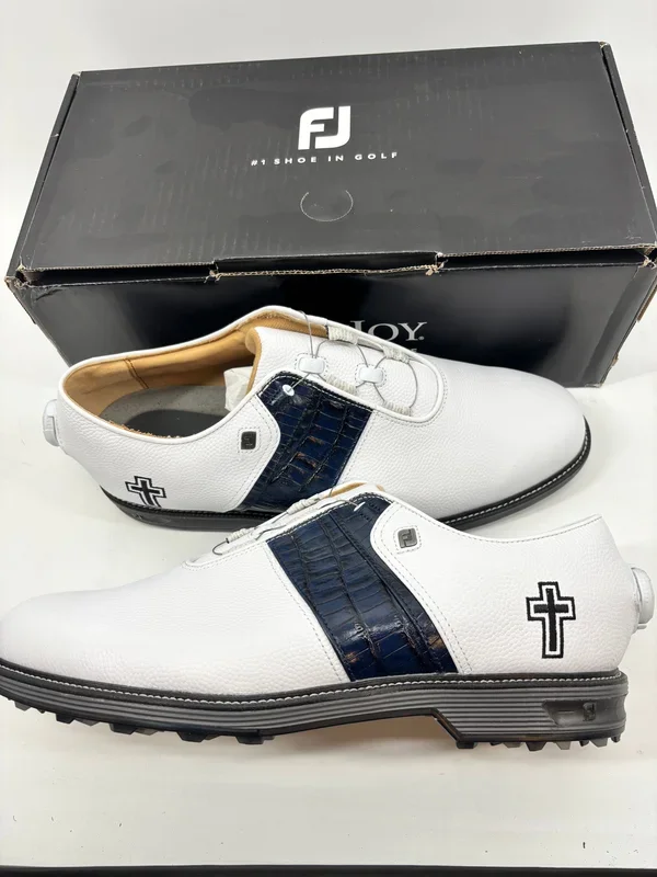 Footjoy Myjoys Premiere BOA Packard Spikeless Golf Shoes Cross Faith 12 XW