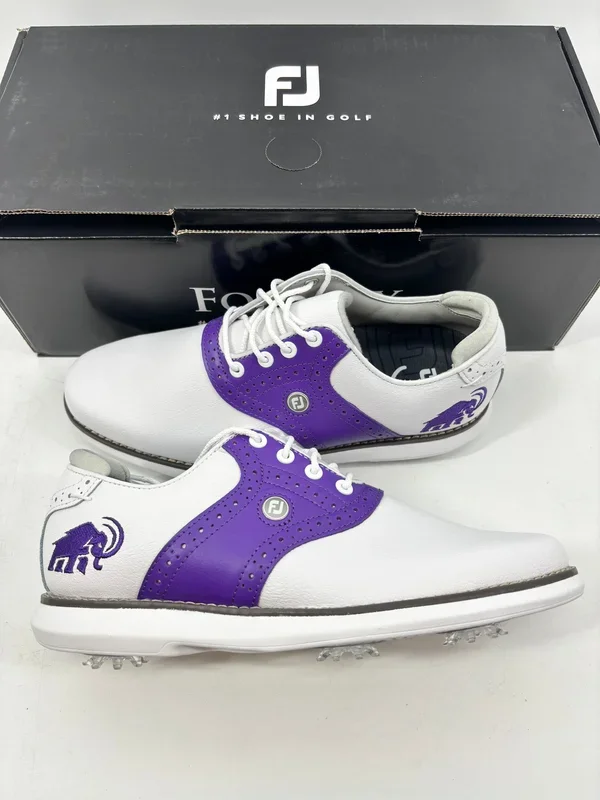 Footjoy Myjoys Traditions Series Golf Shoes Womens Purple Mammoth Amherst 6.5 M