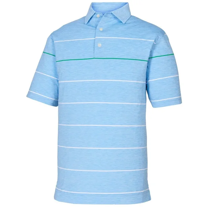FootJoy Prev. Season Lisle Space Dye Engineer Stripe Polo