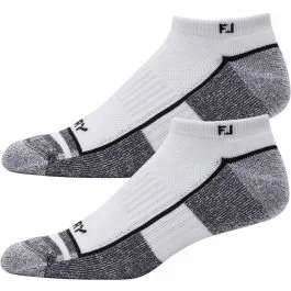 FootJoy ProDry Low Cut XL Golf Socks White 2 Pack