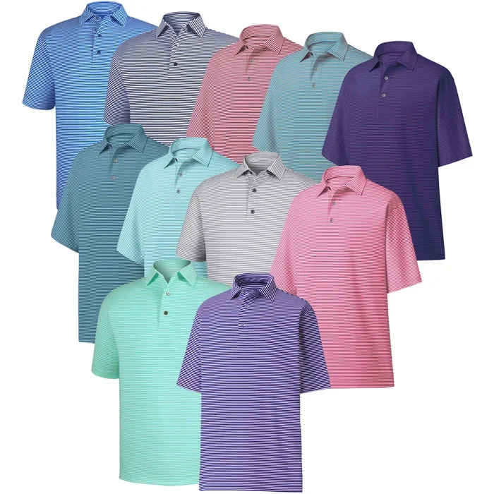FootJoy ProDry Performance Lisle Feeder Stripe Shirt